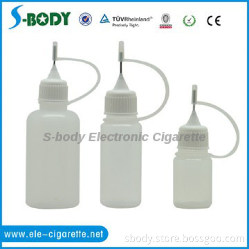 Electronic cigarette empty bottle with needle filling liquid bottle